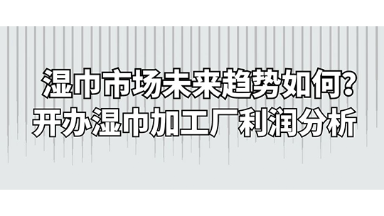 濕巾市場未來趨勢如何？開辦濕巾加工廠利潤分析
