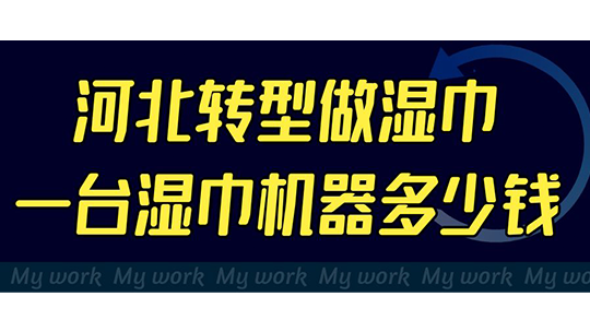 河北轉(zhuǎn)型做濕巾，一臺濕巾機器多少錢