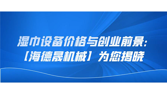 濕巾設(shè)備價格與創(chuàng)業(yè)前景：【海德晟機械】為您揭曉