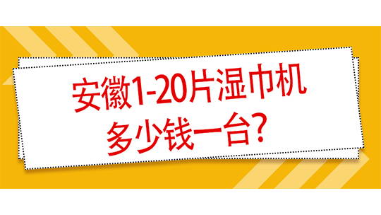 安徽1-20片濕巾機多少錢一臺？