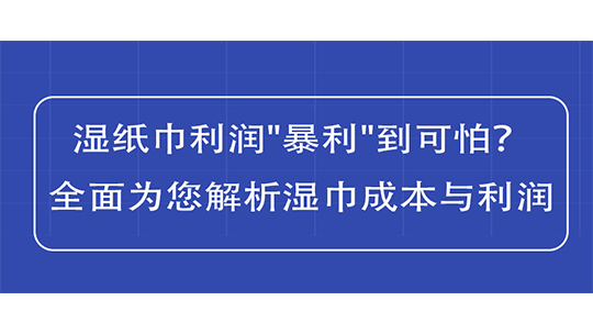濕紙巾利潤(rùn)