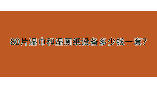 80片濕巾和濕廁紙?jiān)O(shè)備多少錢(qián)一套？