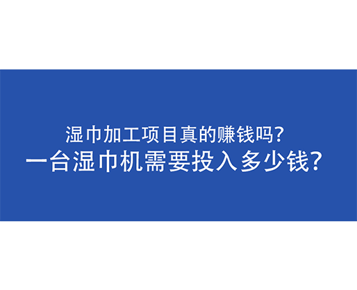 濕巾加工項(xiàng)目真的賺錢(qián)嗎？一臺(tái)濕巾機(jī)需要投入多少錢(qián)？