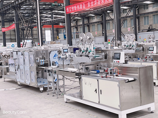 海德晟6道全自動濕巾生產(chǎn)線效益分析